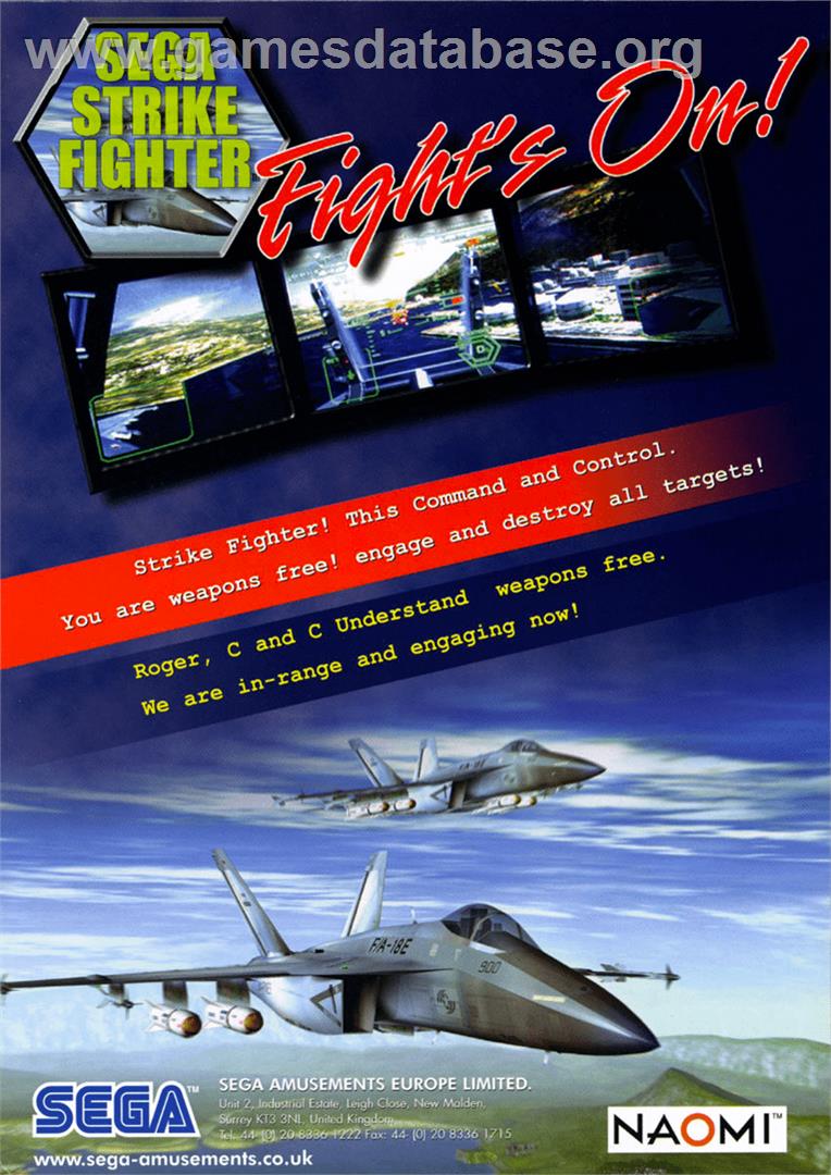 Strike Fighter - Arcade - Artwork - Advert
