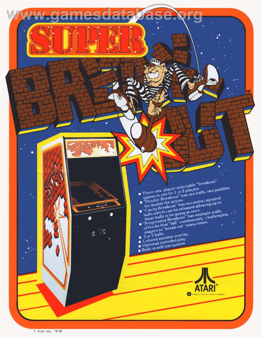 Super Breakout - Atari 8-bit - Artwork - Advert