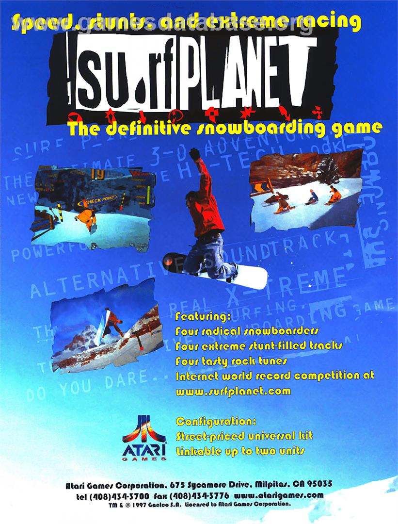 Surf Planet - Arcade - Artwork - Advert