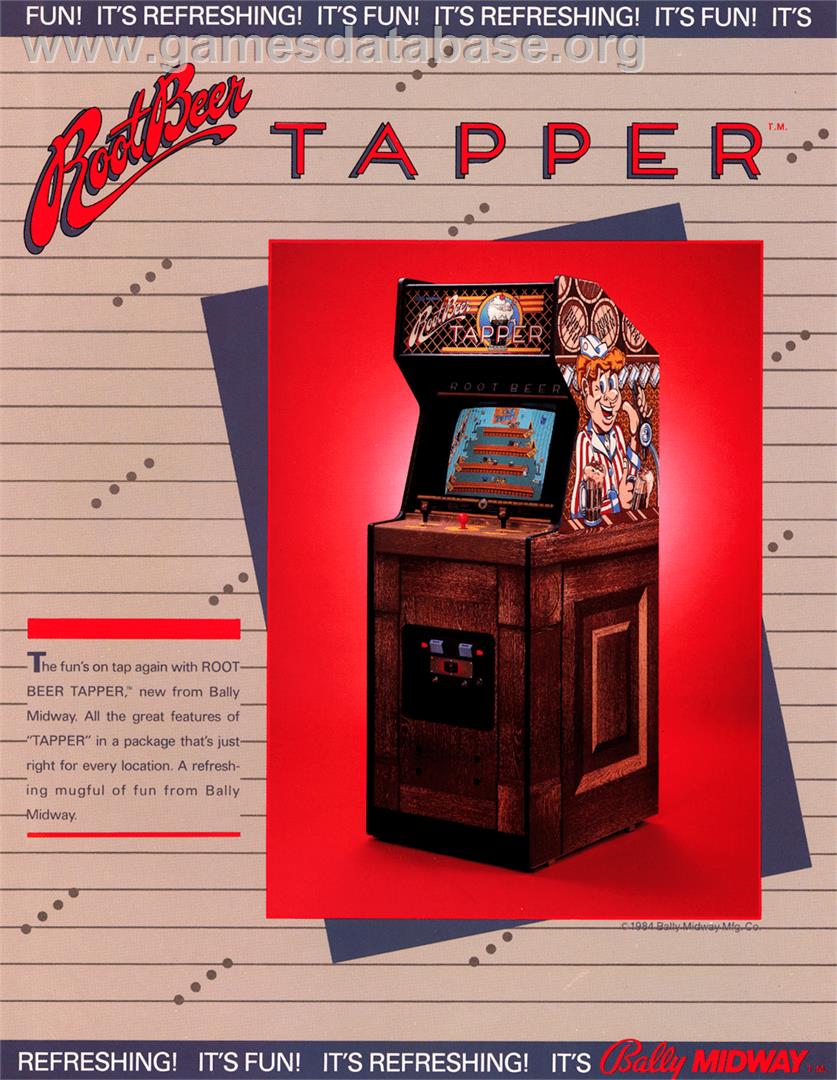 Tapper - Atari 8-bit - Artwork - Advert