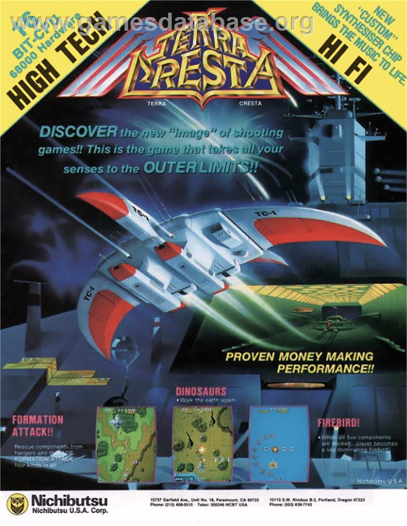 Terra Cresta - Arcade - Artwork - Advert