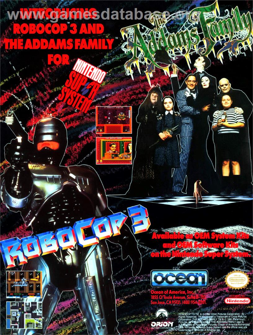 The Addams Family - Nintendo SNES - Artwork - Advert
