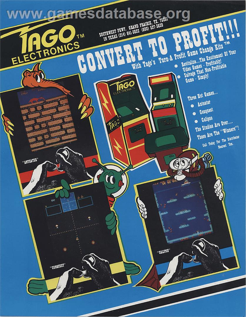 The Anteater - Arcade - Artwork - Advert