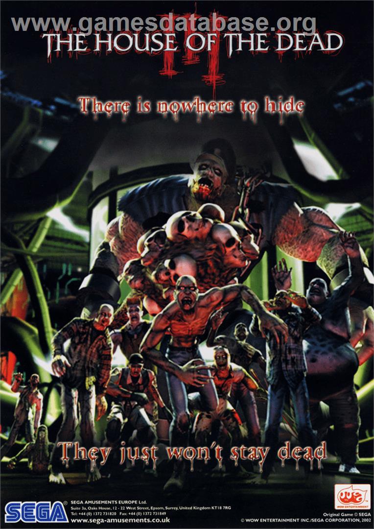 The House of the Dead III - Arcade - Artwork - Advert