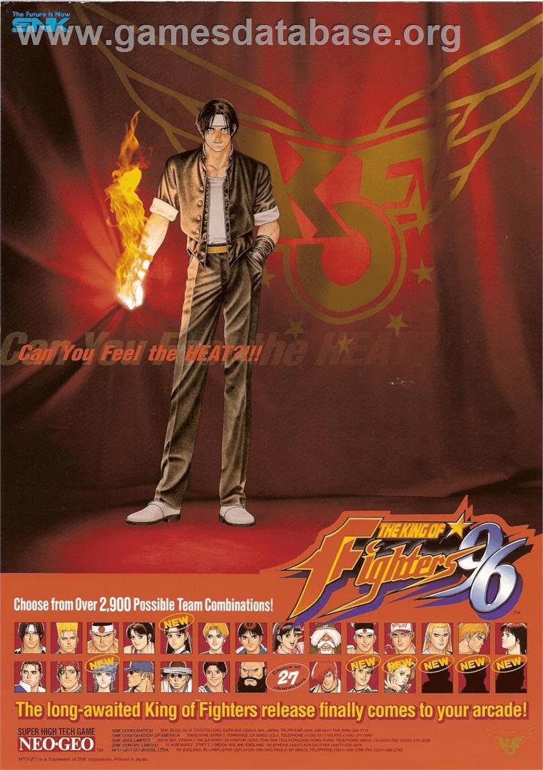 The King of Fighters '96 - SNK Neo-Geo MVS - Artwork - Advert