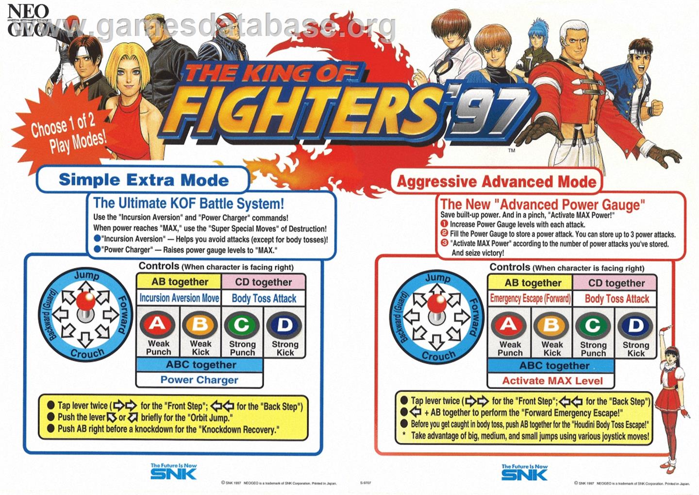 The King of Fighters '97 - SNK Neo-Geo MVS - Artwork - Advert