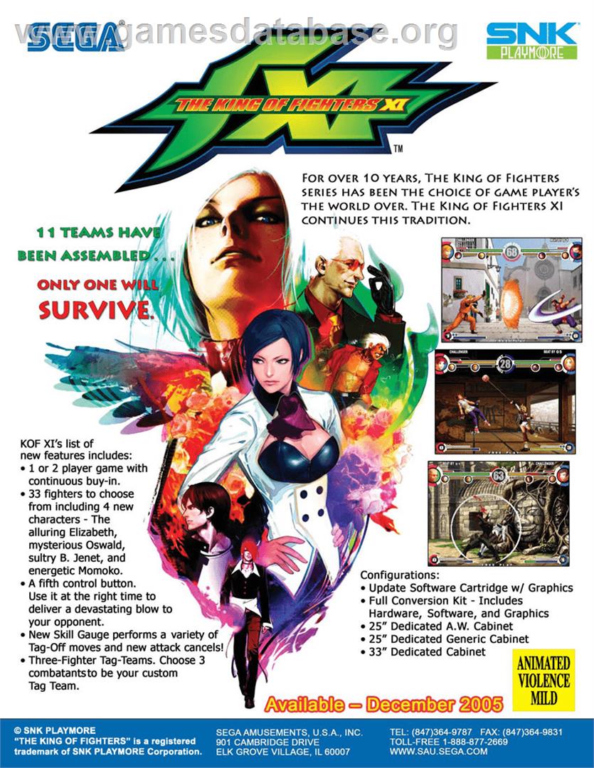 The King of Fighters XI - Arcade - Artwork - Advert