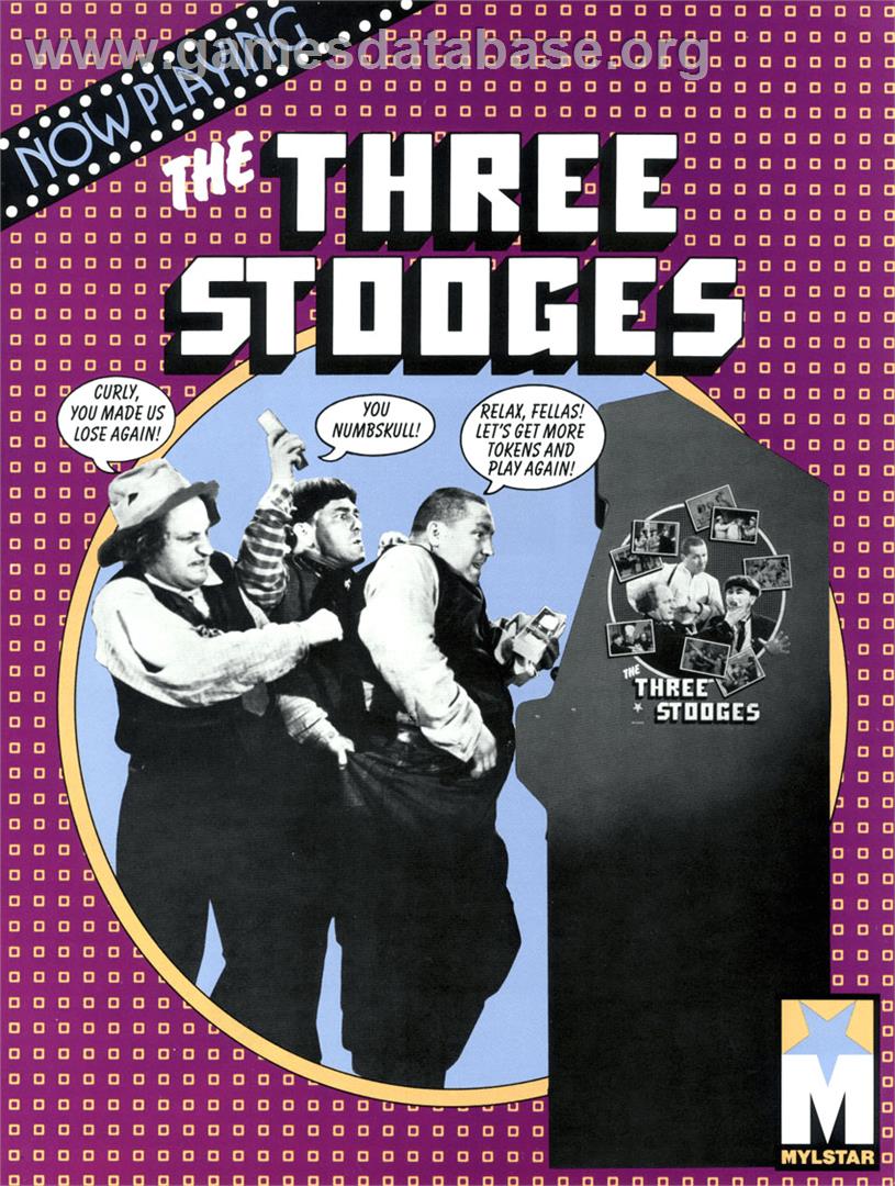The Three Stooges In Brides Is Brides - Arcade - Artwork - Advert