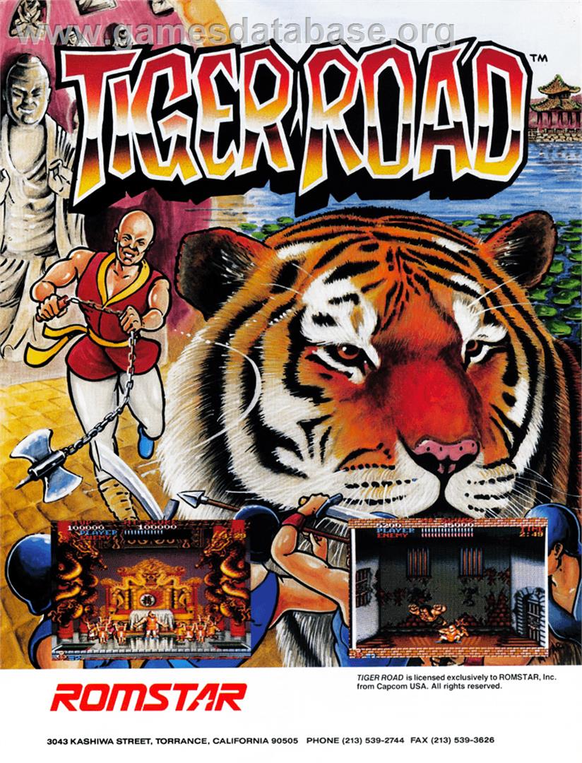 Tiger Road - Commodore Amiga - Artwork - Advert