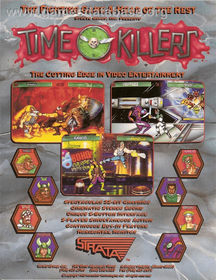 Time Killers - Sega Nomad - Artwork - Advert