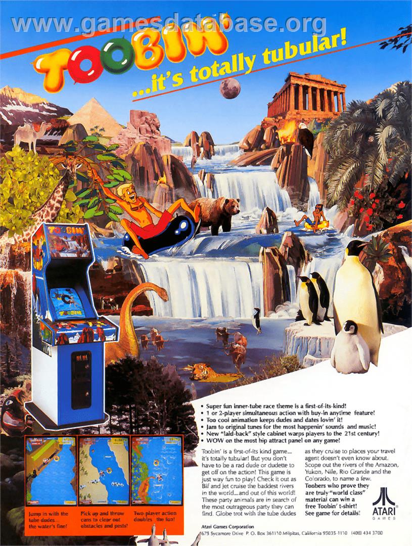 Toobin' - MSX - Artwork - Advert