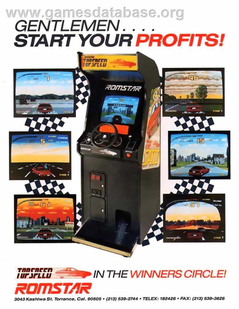 Top Speed - Arcade - Artwork - Advert