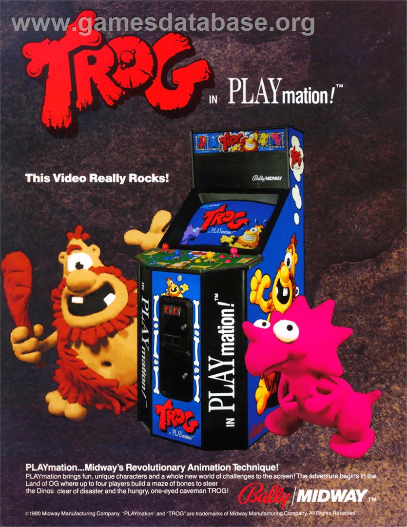 Trog - Arcade - Artwork - Advert