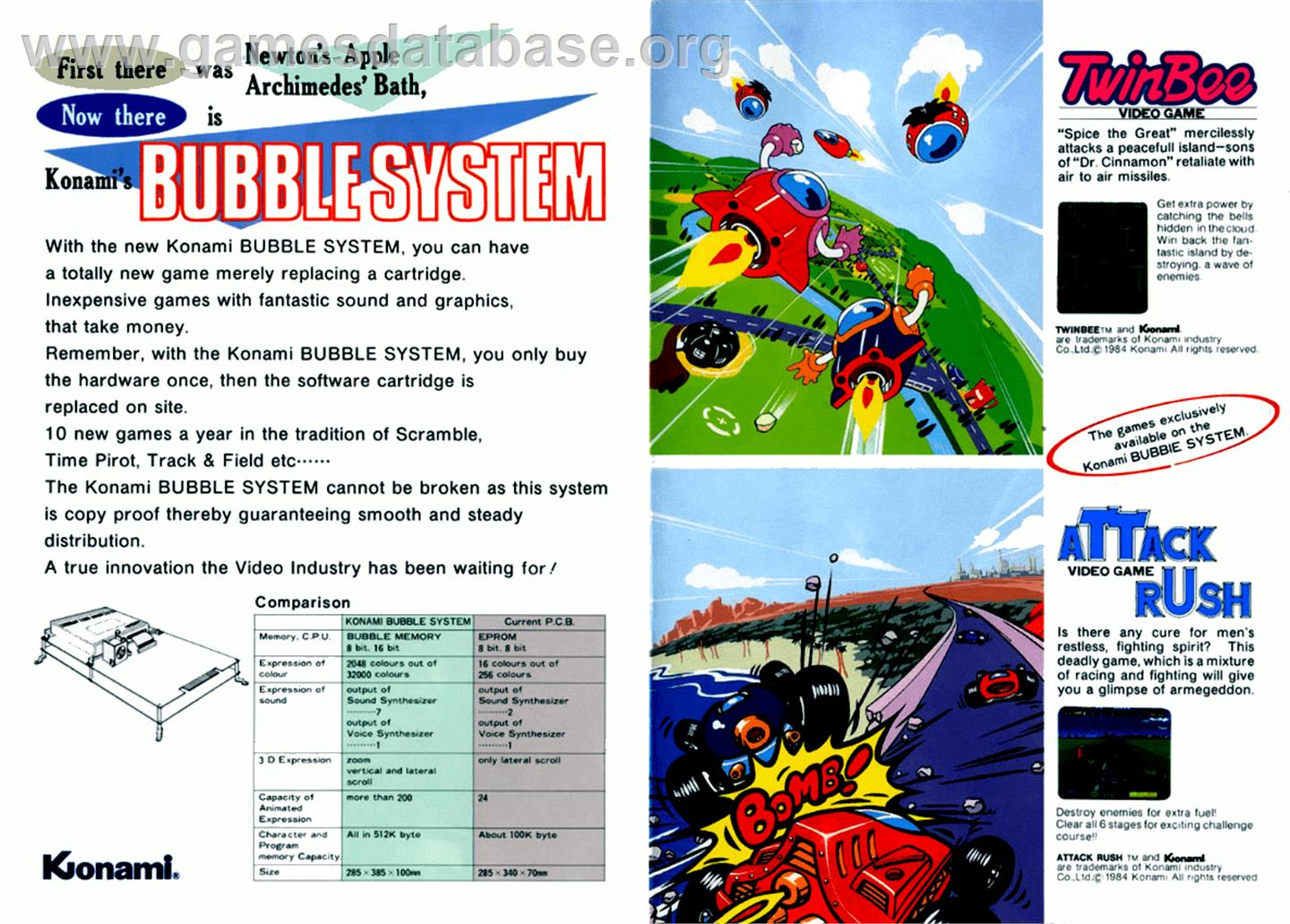 TwinBee - Arcade - Artwork - Advert