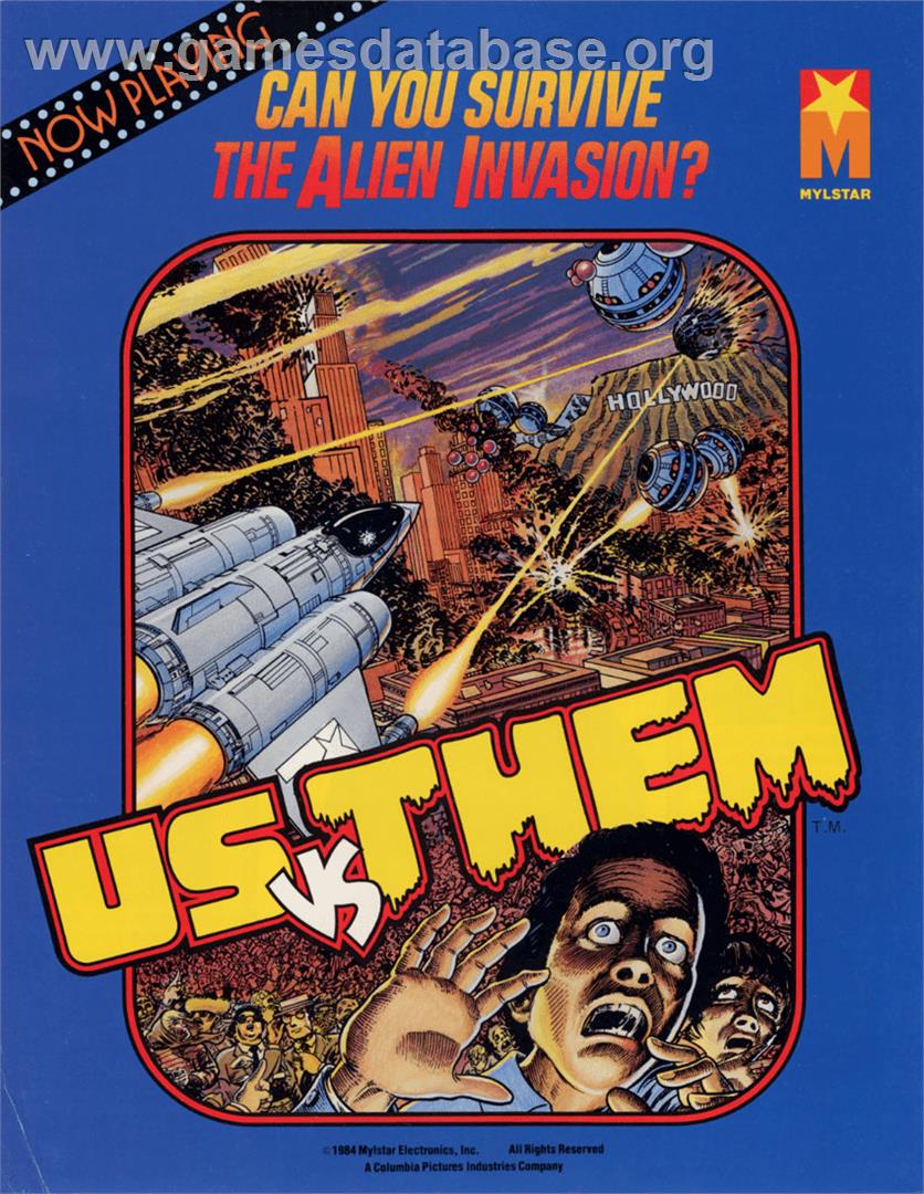 Us vs. Them - Arcade - Artwork - Advert