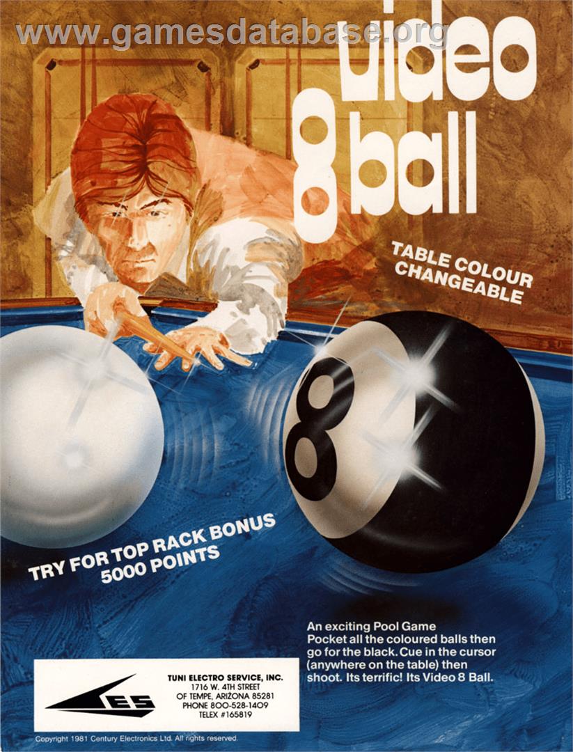 Video Eight Ball - Arcade - Artwork - Advert