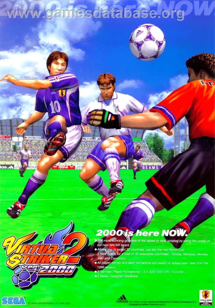 Virtua Striker 2 Ver. 2000 - Arcade - Artwork - Advert