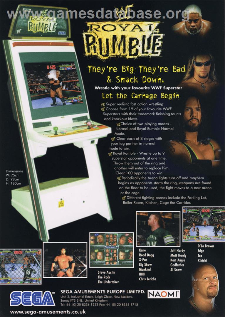 WWF Royal Rumble - Arcade - Artwork - Advert