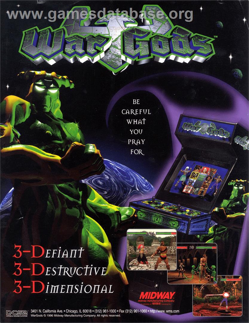 War Gods - Arcade - Artwork - Advert