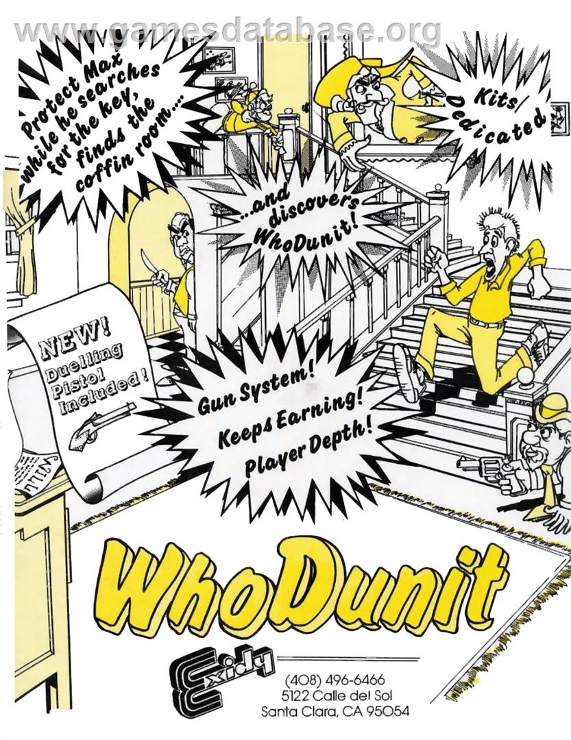 Who Dunit - Arcade - Artwork - Advert