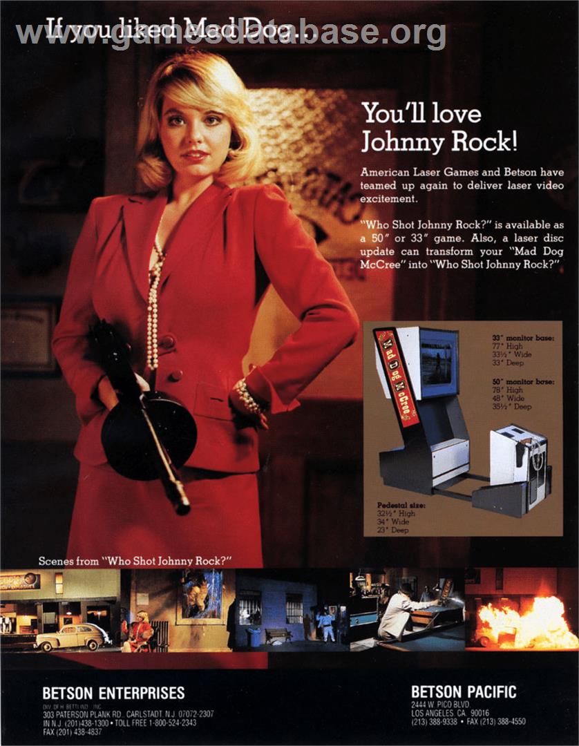 Who Shot Johnny Rock? v1.6 - Panasonic 3DO - Artwork - Advert