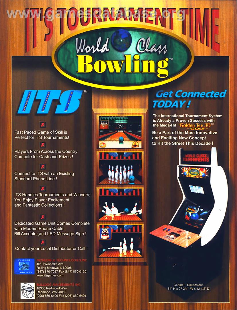 World Class Bowling - Arcade - Artwork - Advert