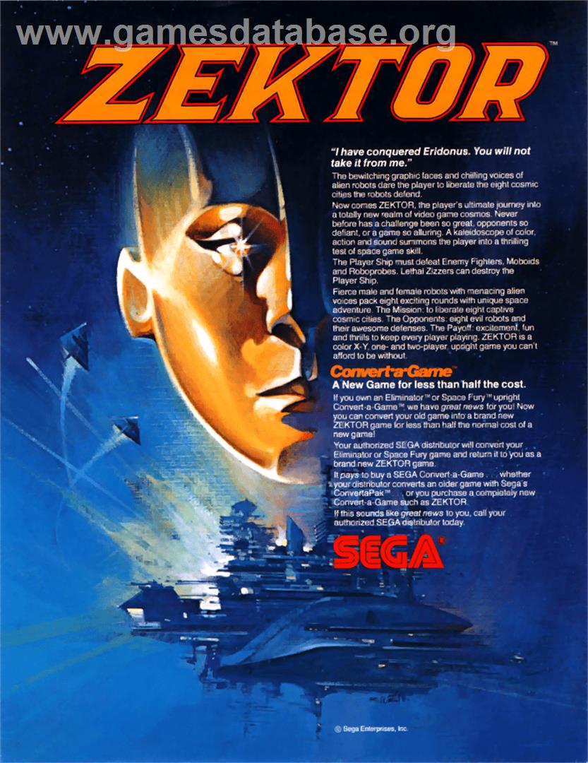 Zektor - Arcade - Artwork - Advert