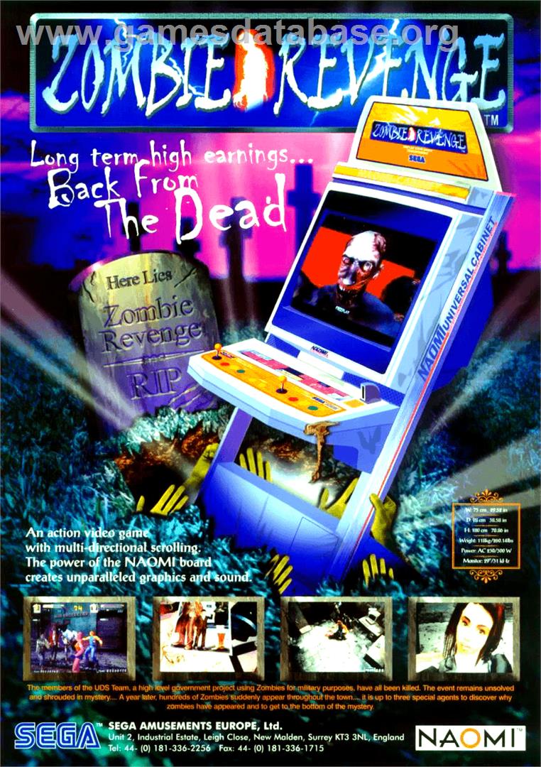 Zombie Revenge - Sega Naomi - Artwork - Advert