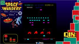 Artwork for Space Invaders / Qix Silver Anniversary Edition.