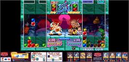 Artwork for Super Puzzle Fighter II Turbo.