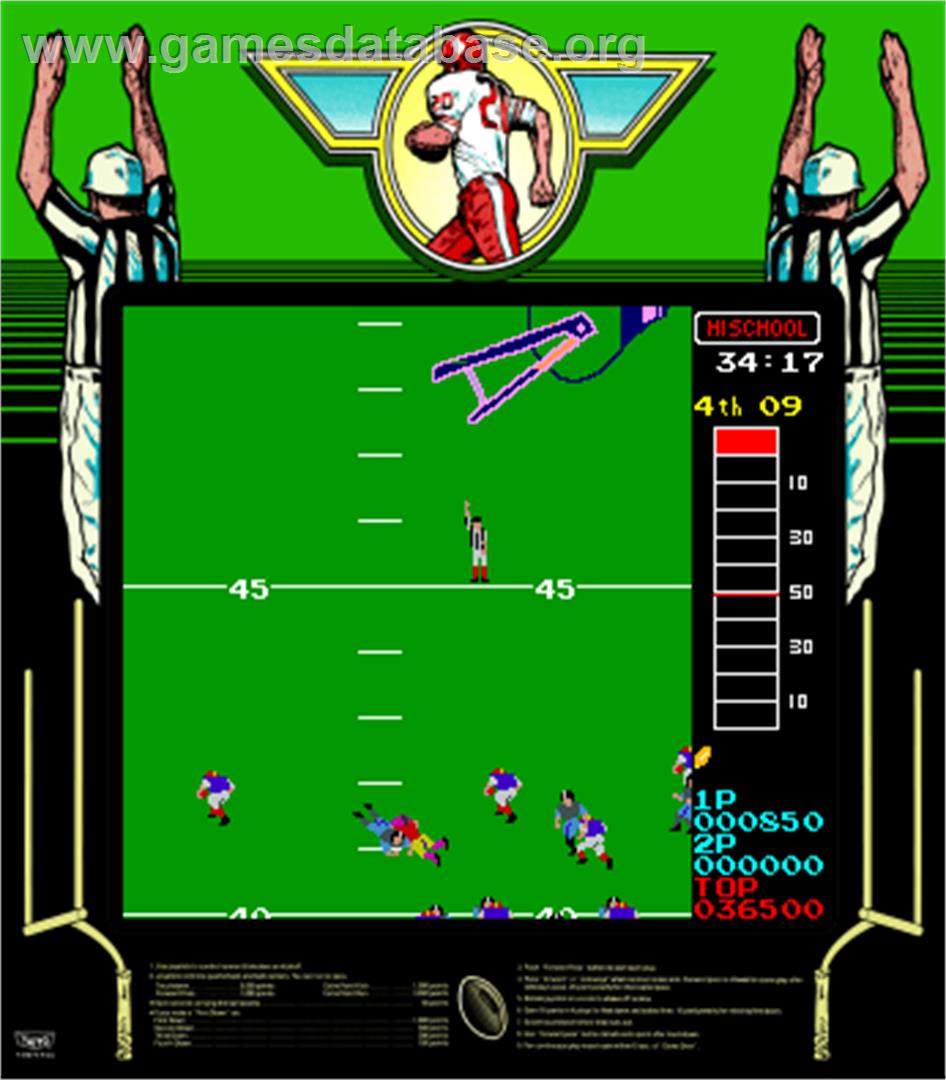 10-Yard Fight '85 - Arcade - Artwork - Artwork