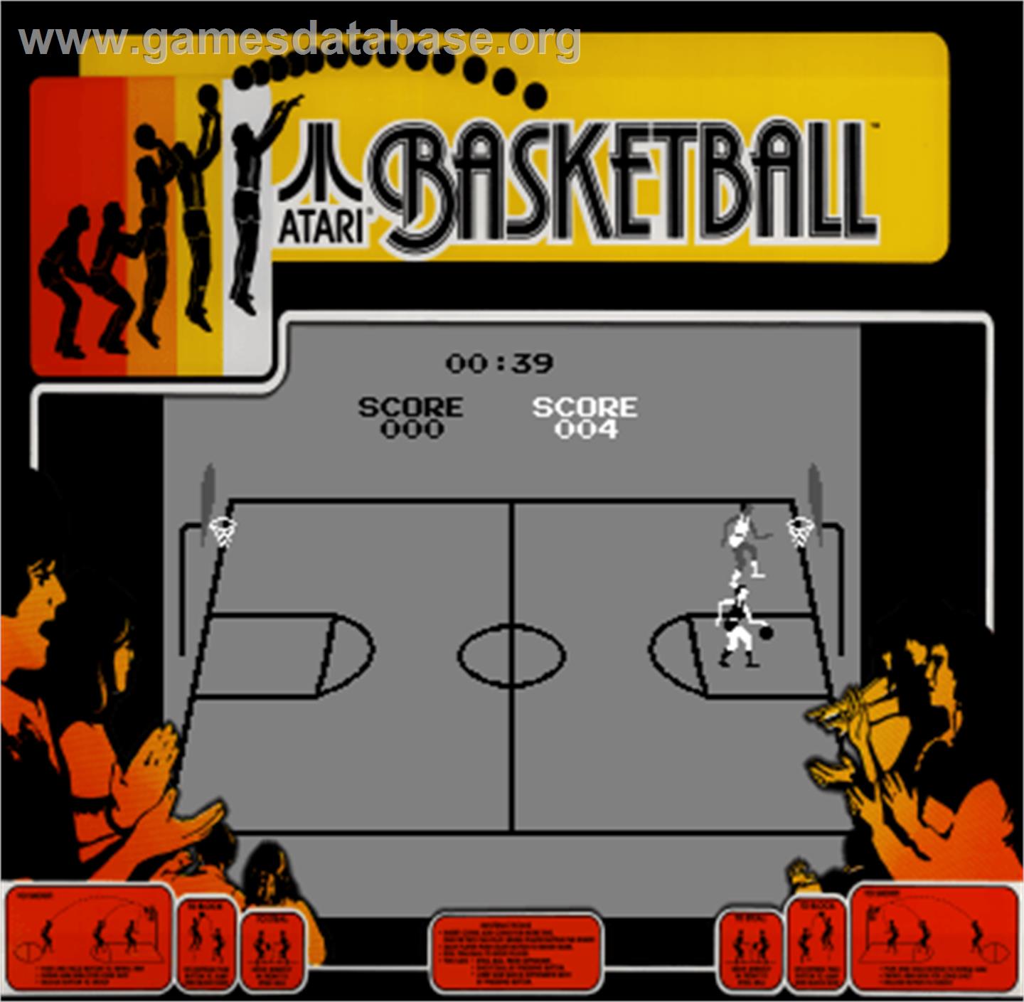 Atari Basketball - Arcade - Artwork - Artwork