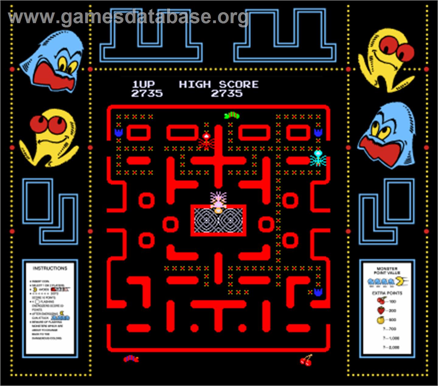 Caterpillar Pacman Hack - Arcade - Artwork - Artwork