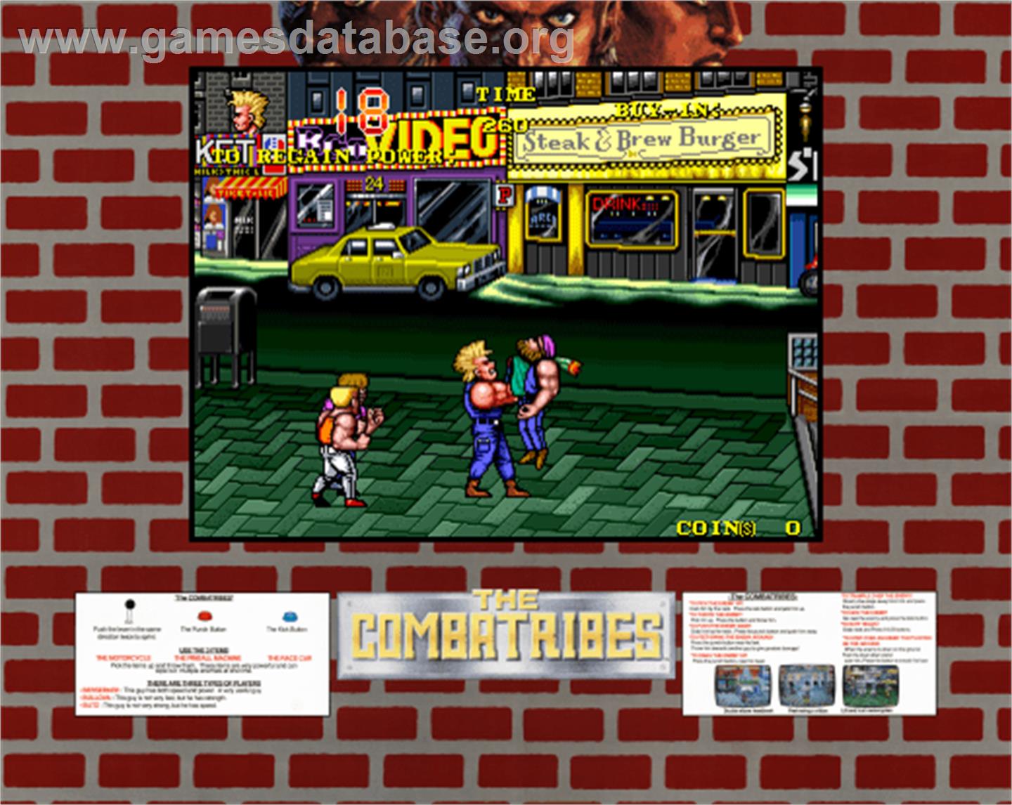 Combatribes, The - Arcade - Artwork - Artwork