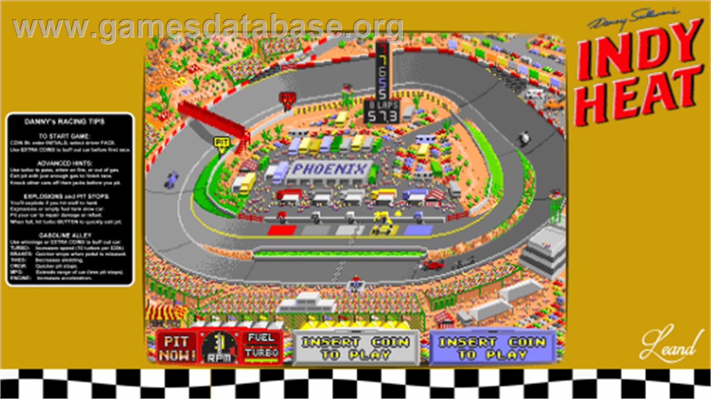 Danny Sullivan's Indy Heat - Arcade - Artwork - Artwork