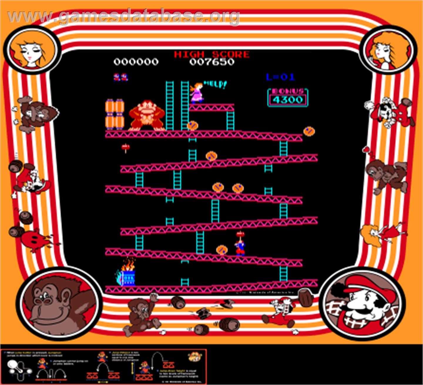 Donkey Kong - Arcade - Artwork - Artwork