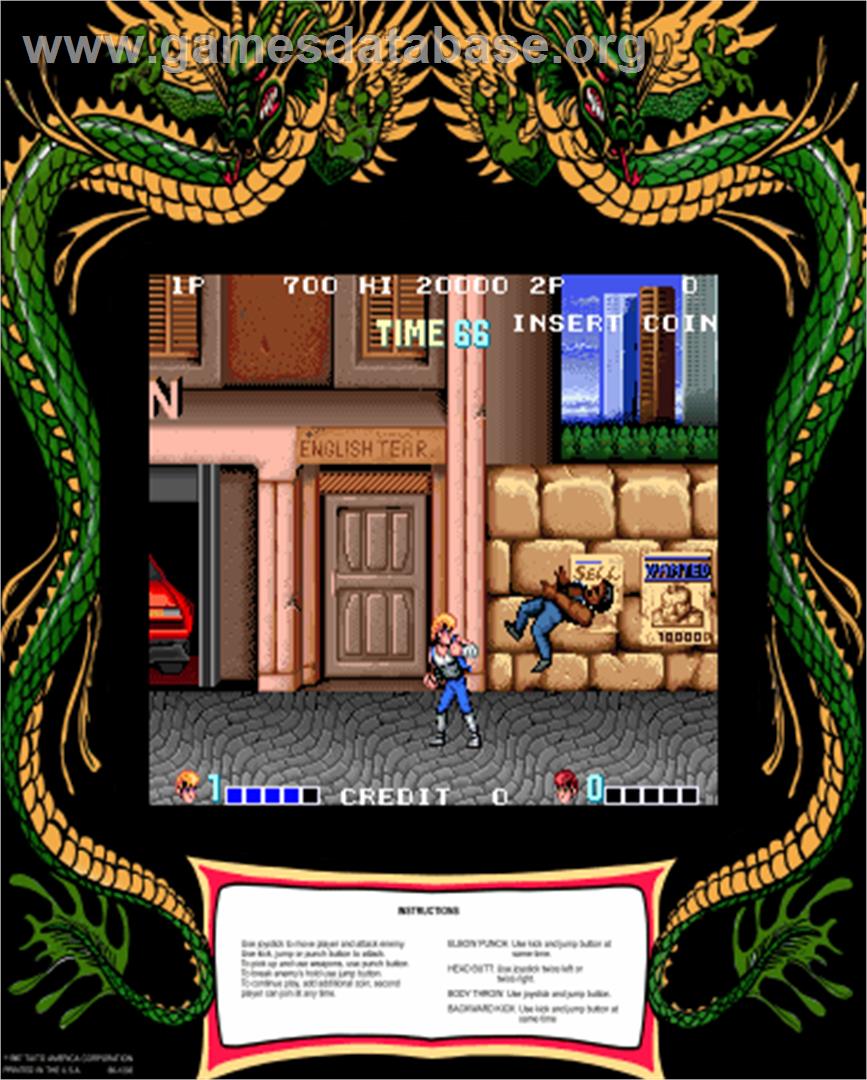 Double Dragon - Arcade - Artwork - Artwork