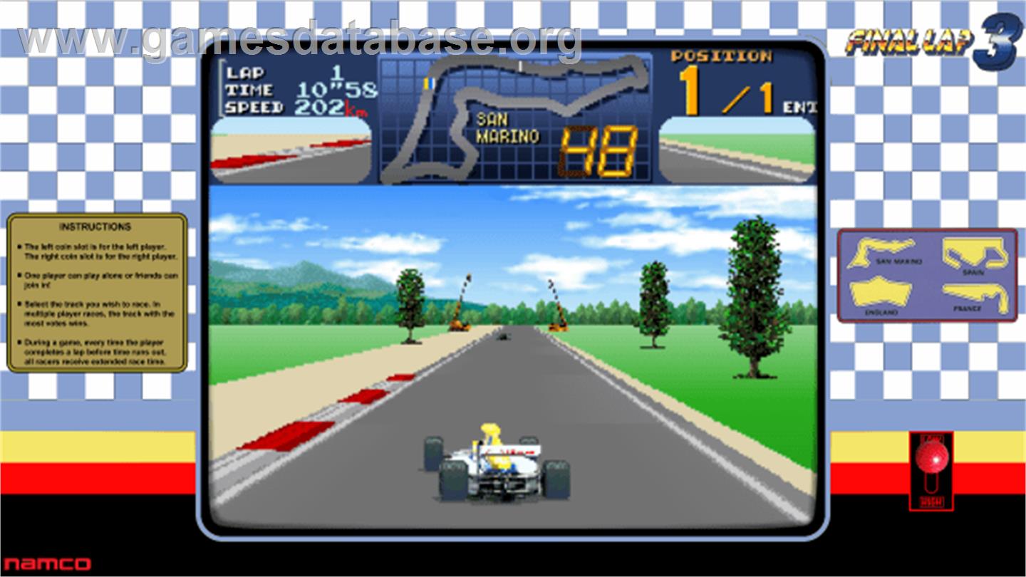 Final Lap 3 - Arcade - Artwork - Artwork