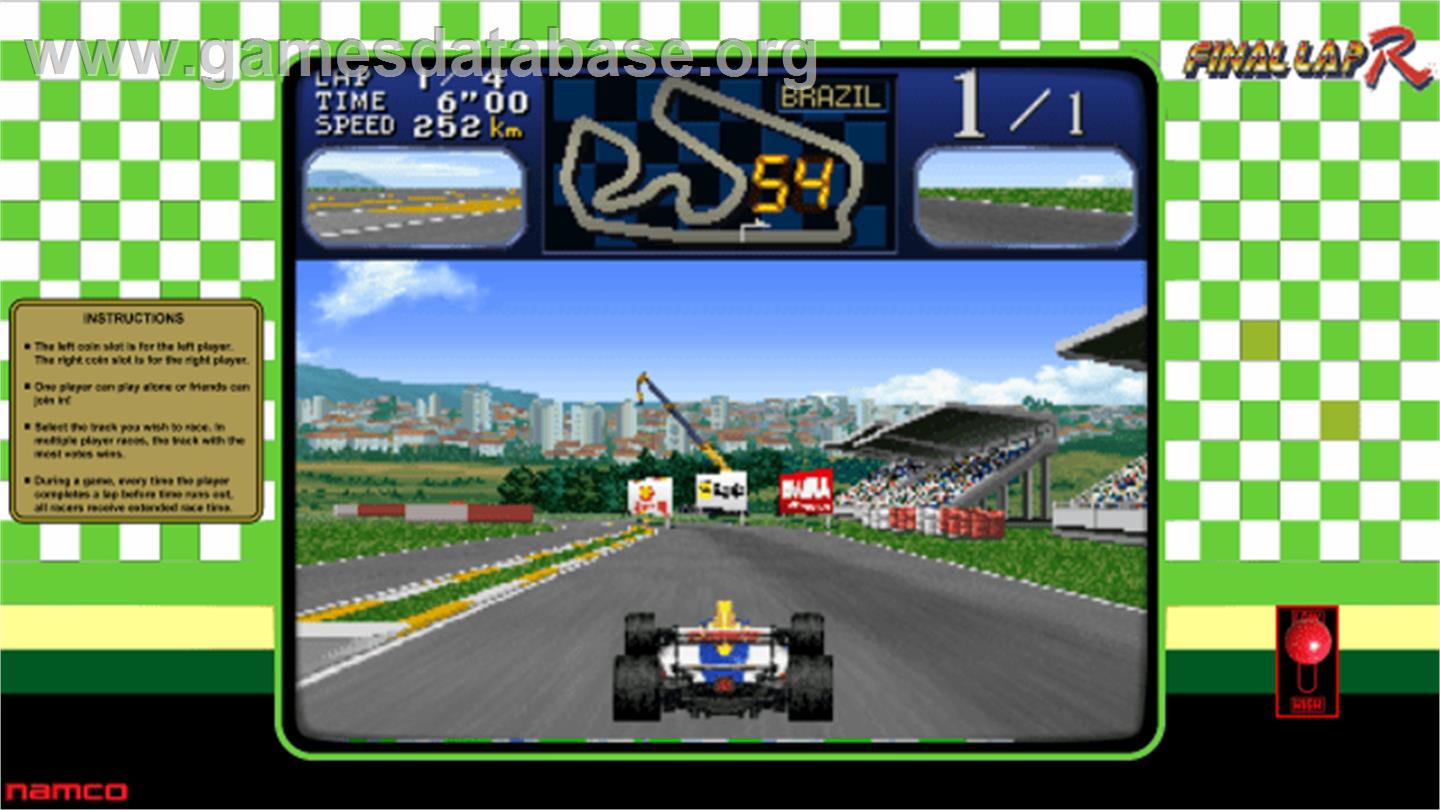 Final Lap R - Arcade - Artwork - Artwork