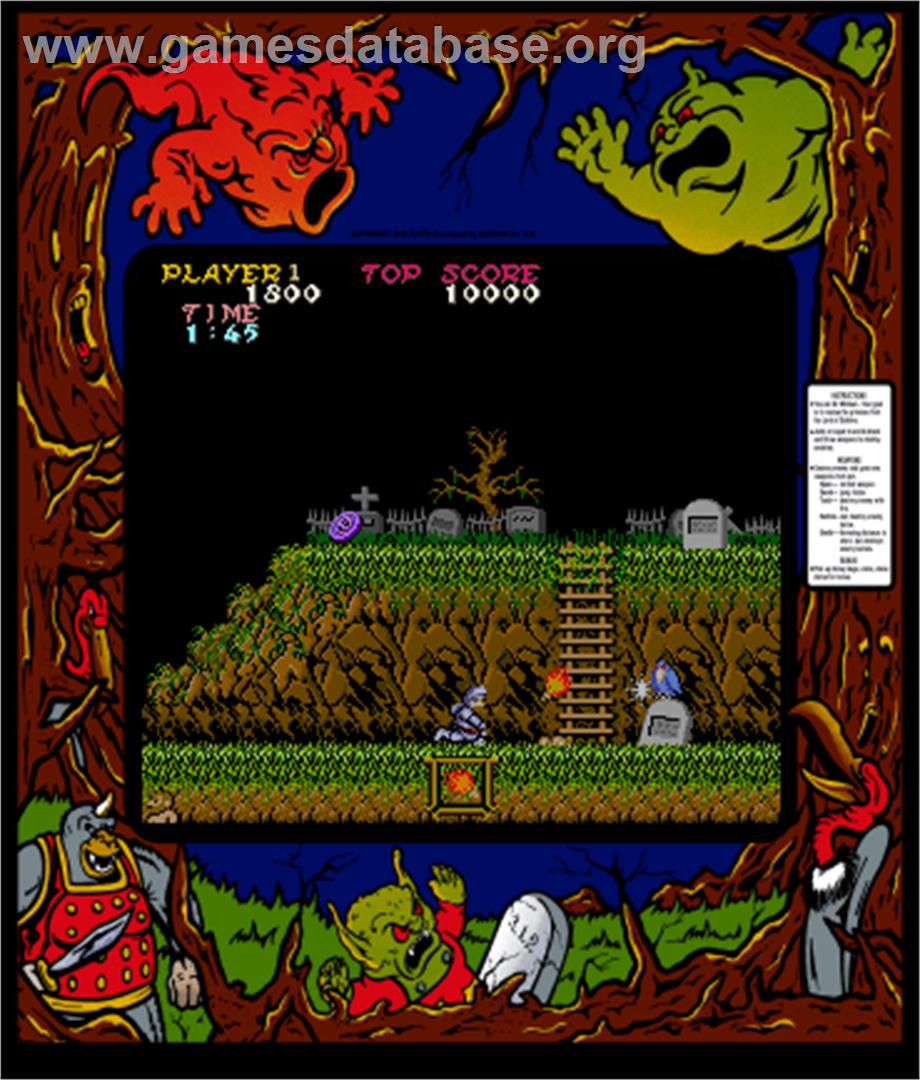 Ghosts'n Goblins - Arcade - Artwork - Artwork