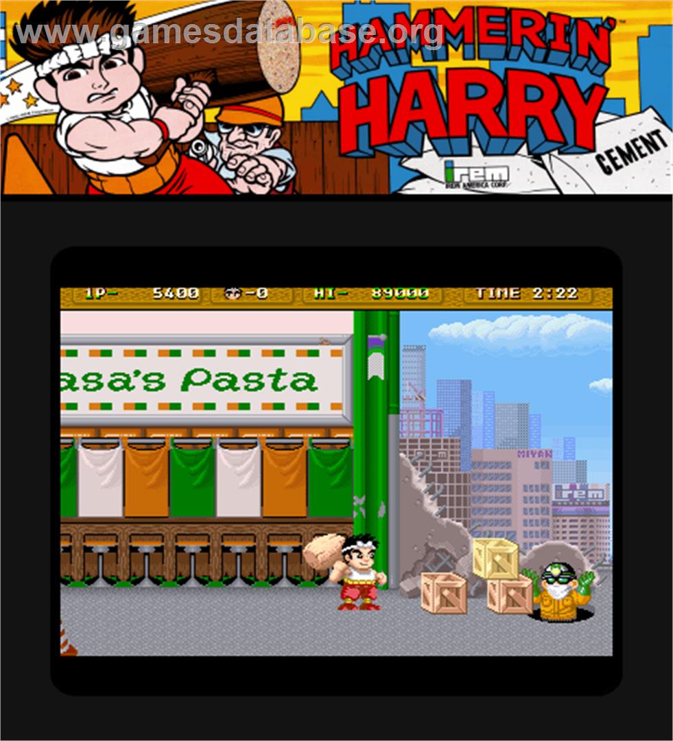 Hammerin' Harry - Arcade - Artwork - Artwork