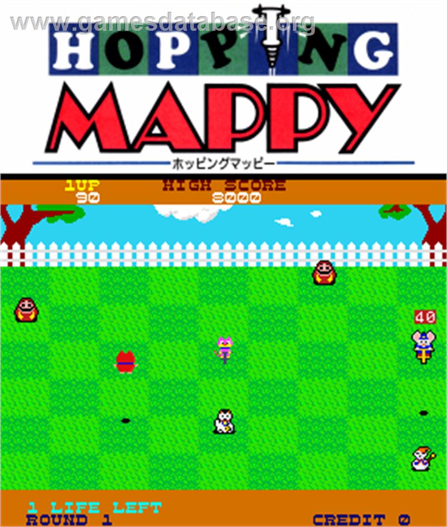Hopping Mappy - Arcade - Artwork - Artwork