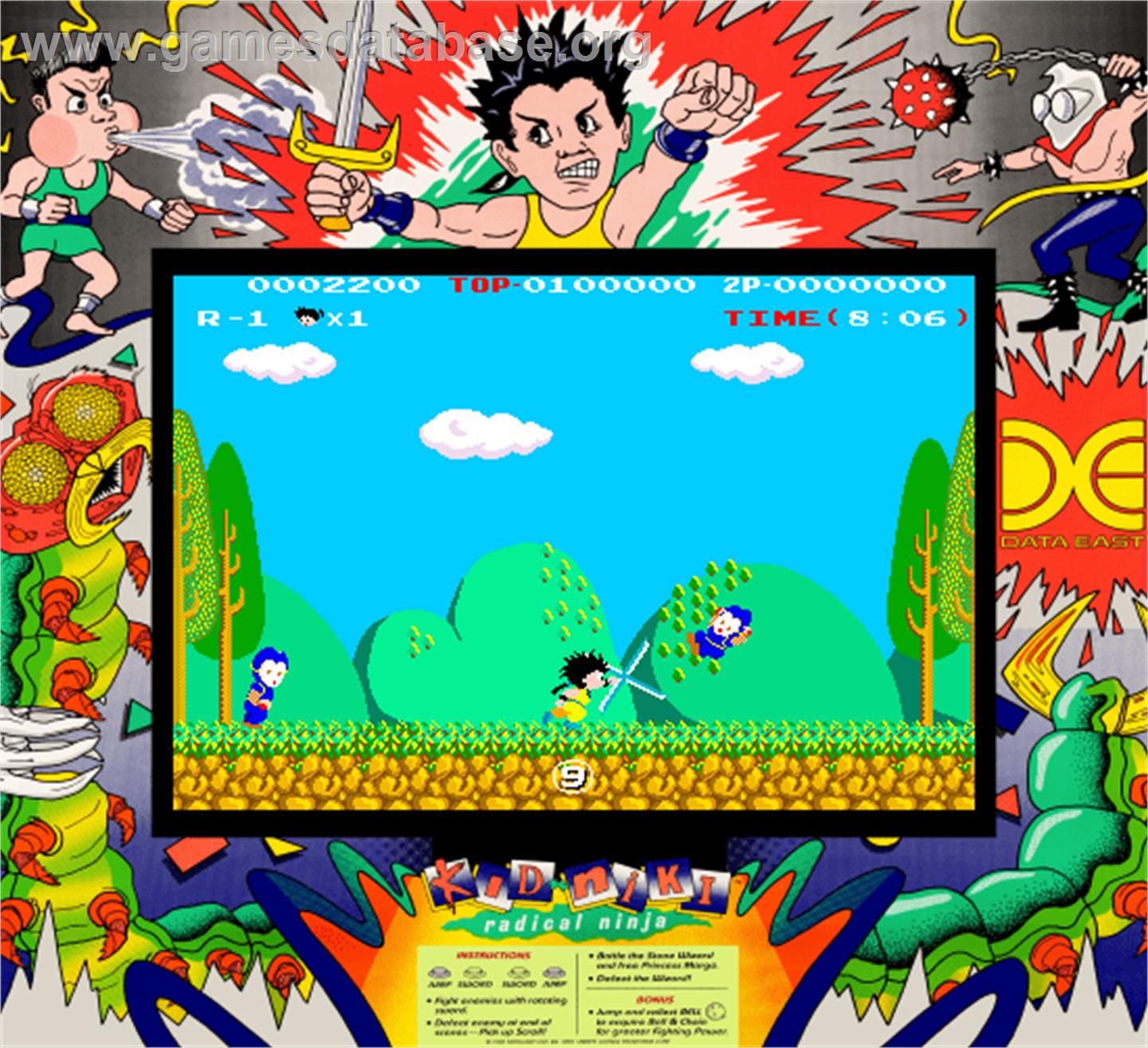 Kid Niki - Radical Ninja - Arcade - Artwork - Artwork