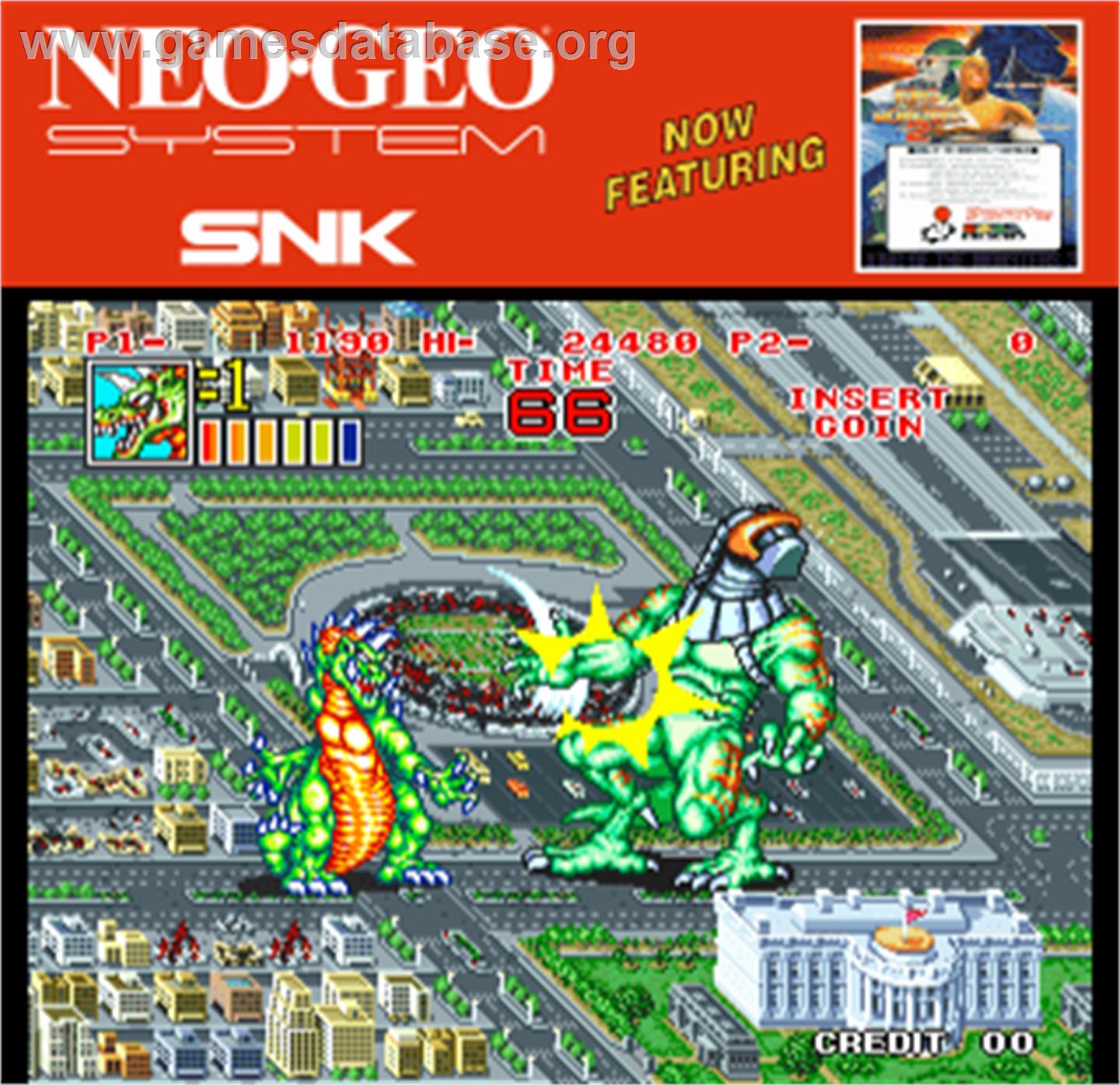 King of the Monsters 2 - The Next Thing - Arcade - Artwork - Artwork