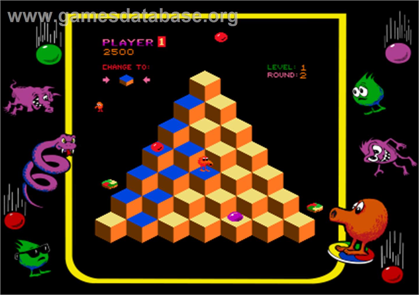 Mello Yello Q*bert - Arcade - Artwork - Artwork