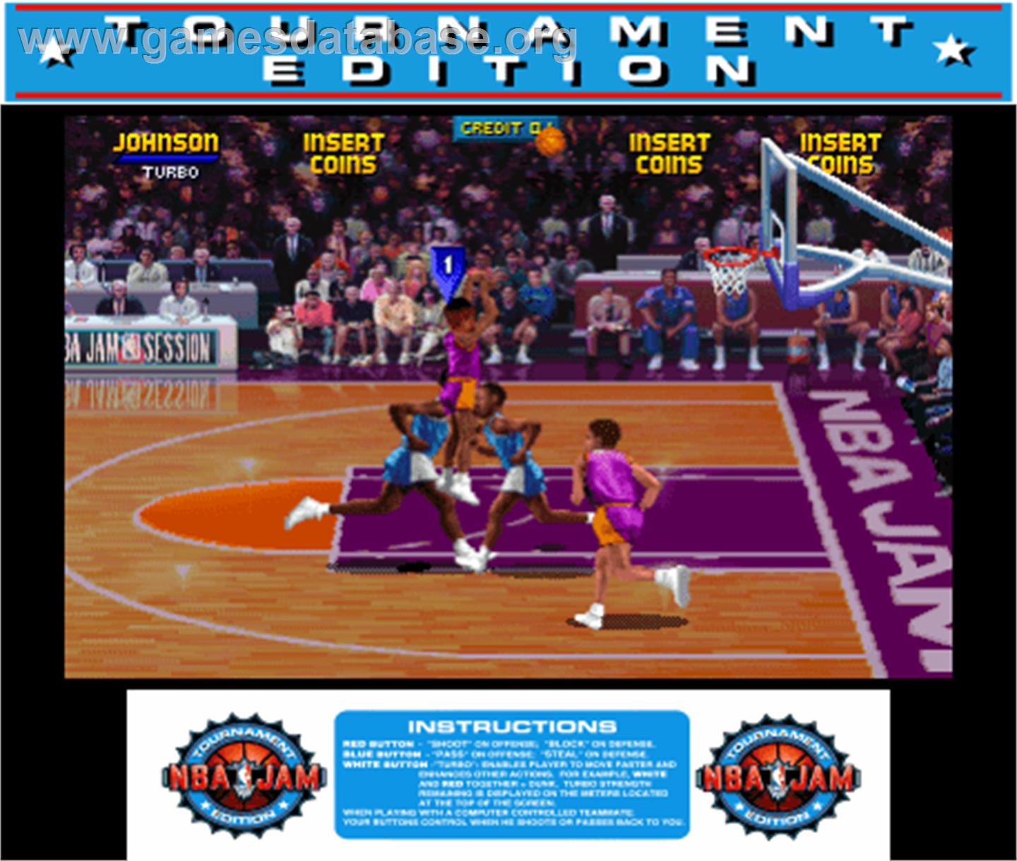 NBA Jam Tournament Edition - Arcade - Artwork - Artwork