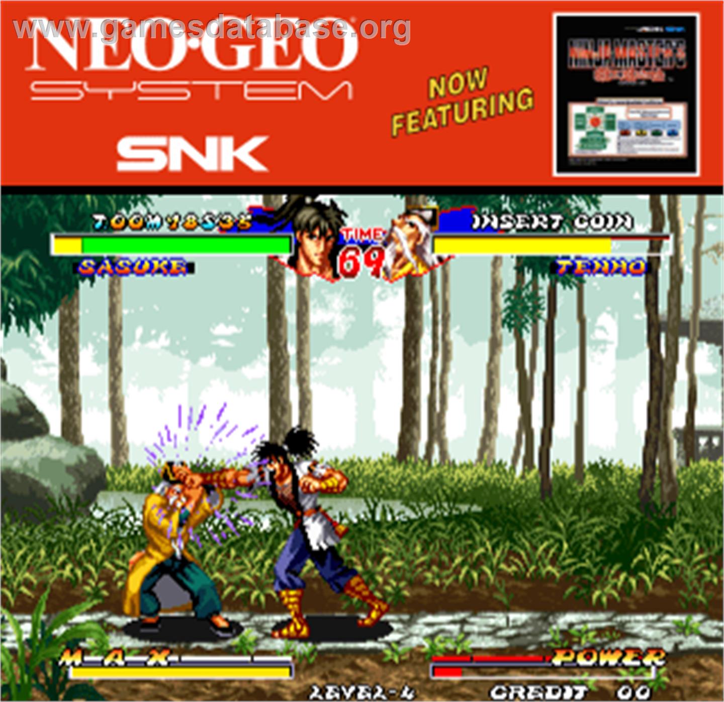 Ninja Master's - haoh-ninpo-cho - Arcade - Artwork - Artwork