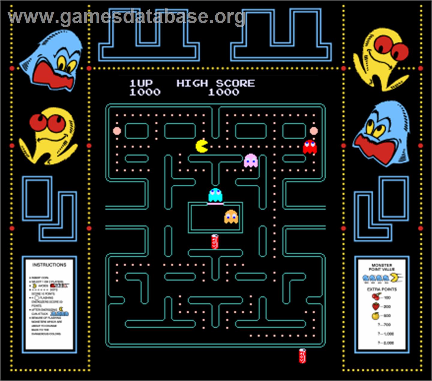 Pac-Man Plus - Arcade - Artwork - Artwork