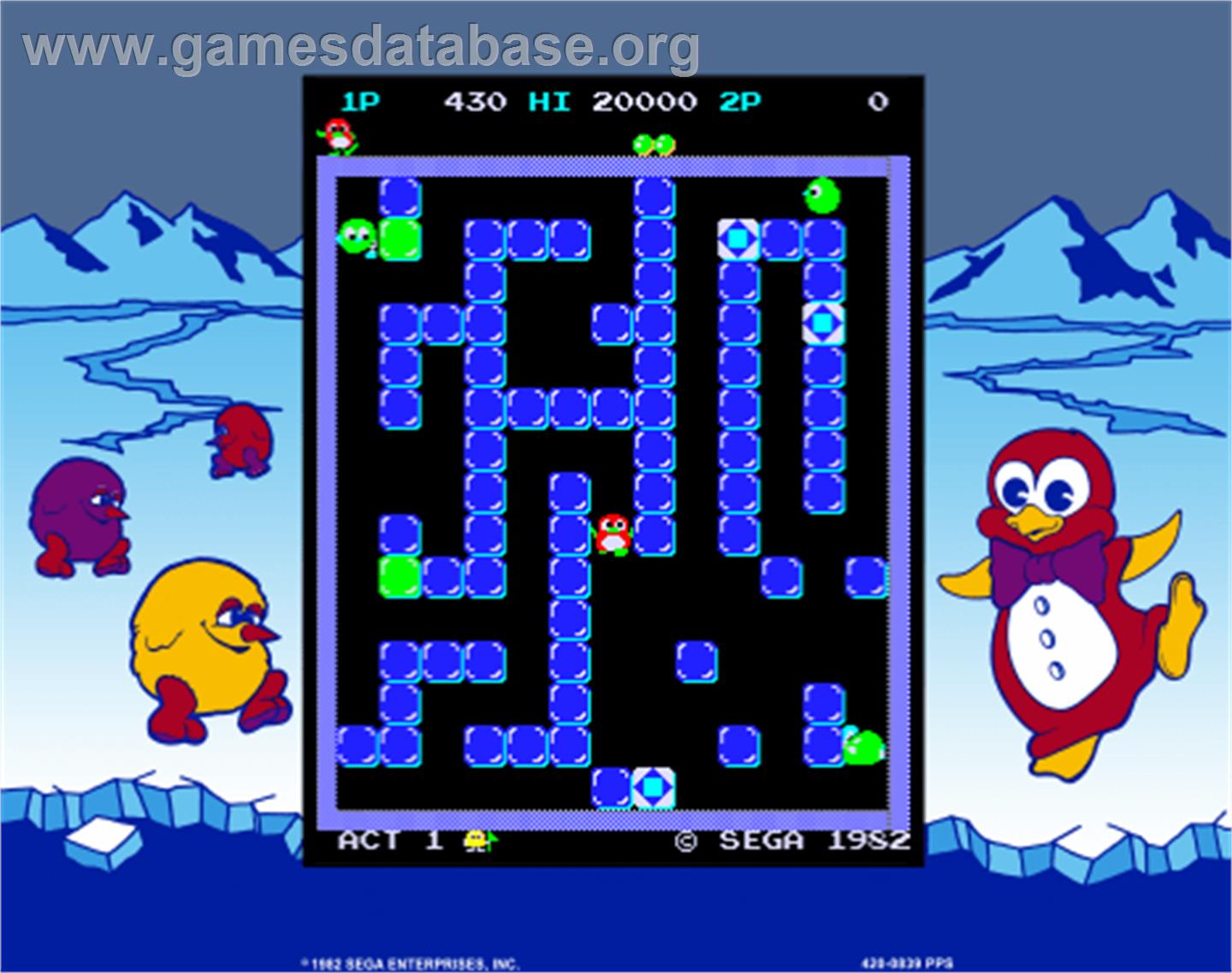 Pengo - Arcade - Artwork - Artwork