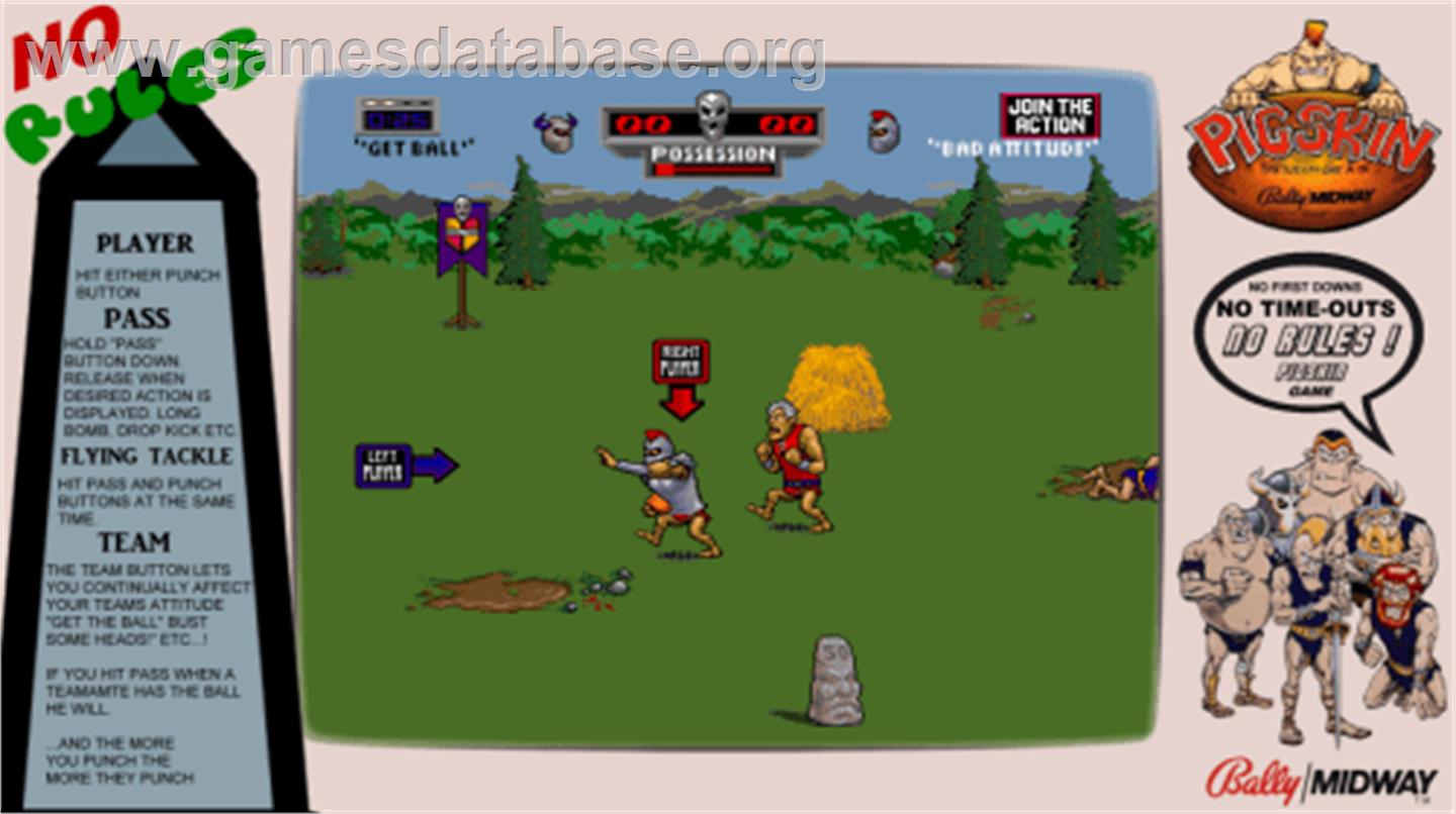 Pigskin 621AD - Arcade - Artwork - Artwork